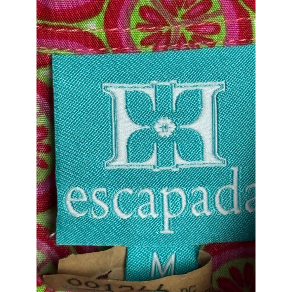 Escapada Pink Green Sleeveless Mini Dress size Medium - Picture 6 of 11
